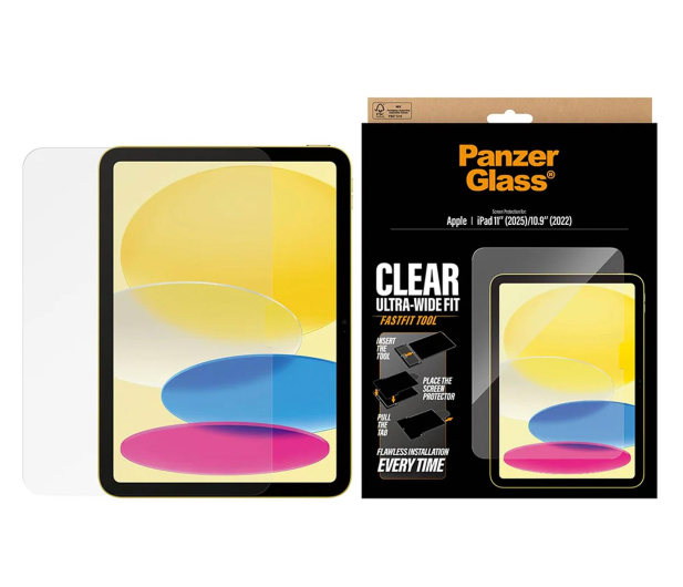 PanzerGlass Ultra-Wide Fit w. Instl. Tool do iPad 11" 2025 / 10,9" 2022 - 1538886 - zdjęcie